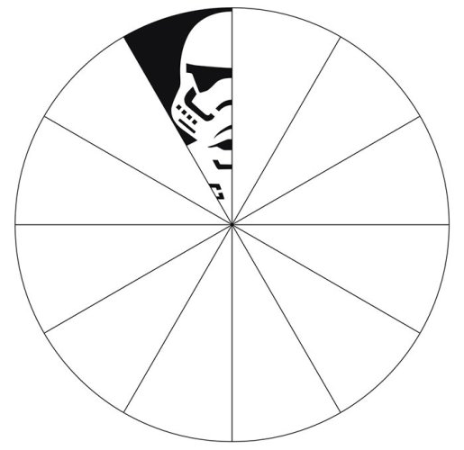 Снежинка Звездные войны трафарет