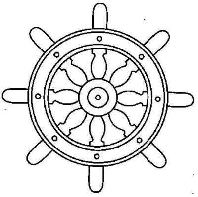 Штурвал корабля раскраска