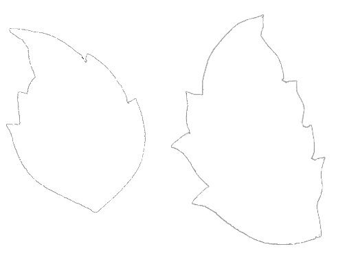 Трафарет листочки для цветов