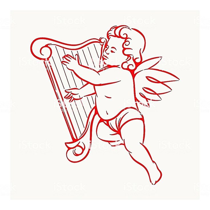 Ангел с арфой