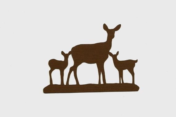 Трафарет "олени"