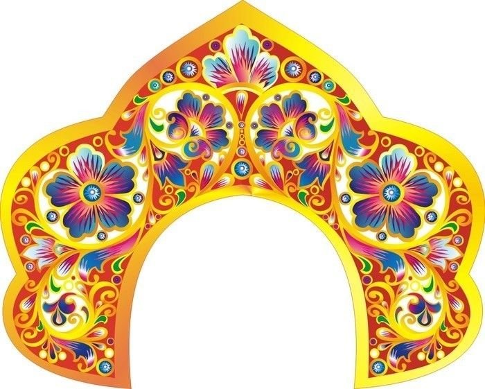 Кокошник шаблон