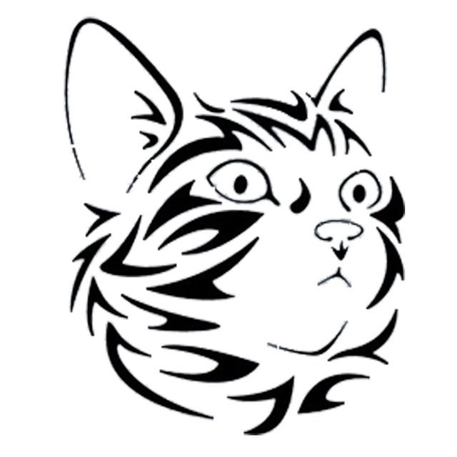 Вытынанка кошка