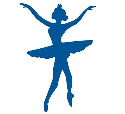 Балерина трафарет