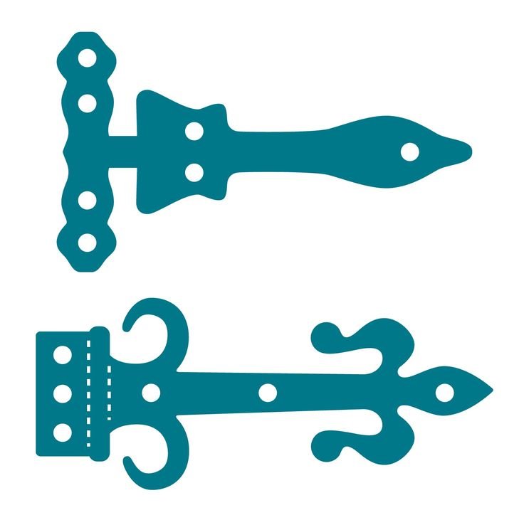 Замок дверной трафарет