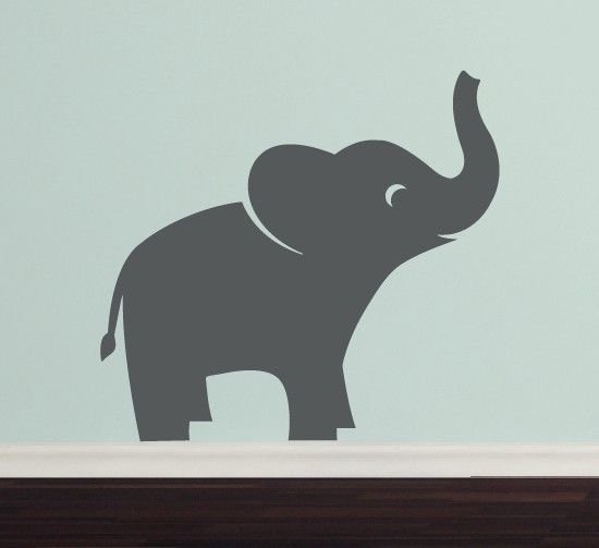 Слоник трафарет