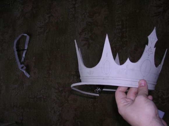 Корона Кощея Бессмертного трафарет