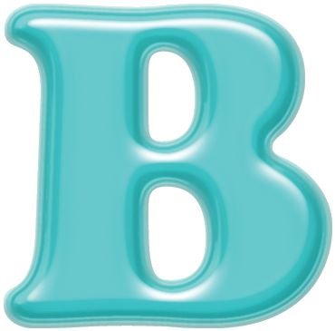 Буквы голубые