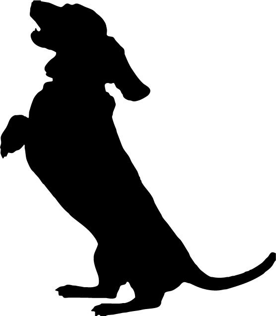 Такса трафарет