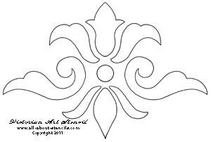 Татарские узоры трафарет