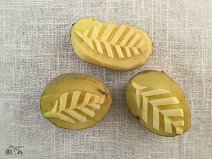 Штампы из картошки для рисования