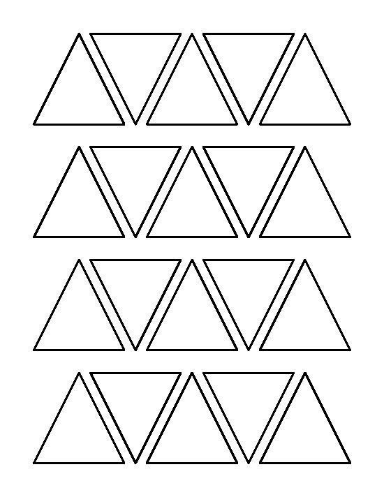 Аппликация с треугольниками