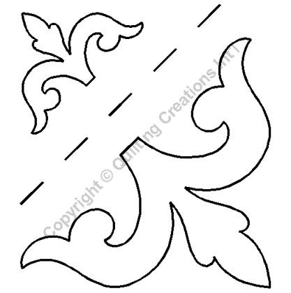 Татарский орнамент трафарет