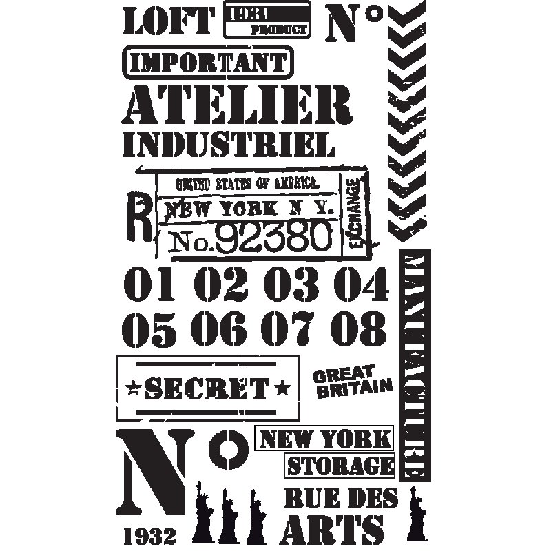 Надписи в стиле лофт