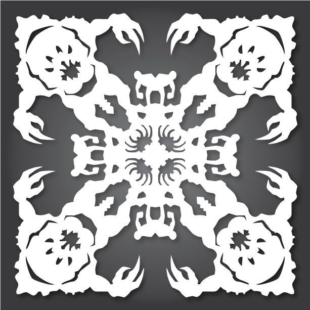 Необычные снежинки с героями