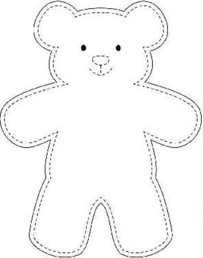 Выкройка плоской мягкой игрушки