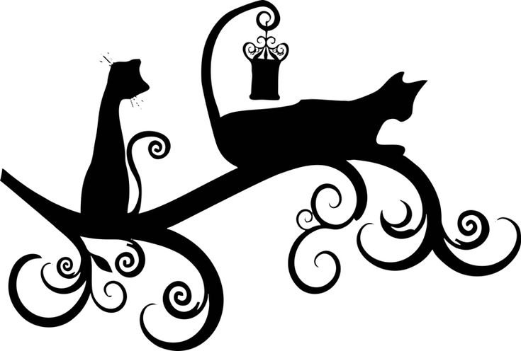 Трафарет кошки