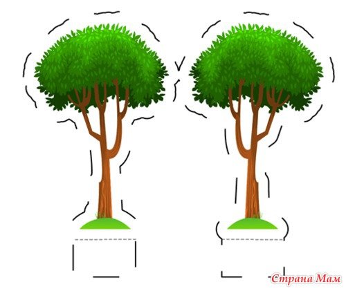 Бумажные деревья для макета