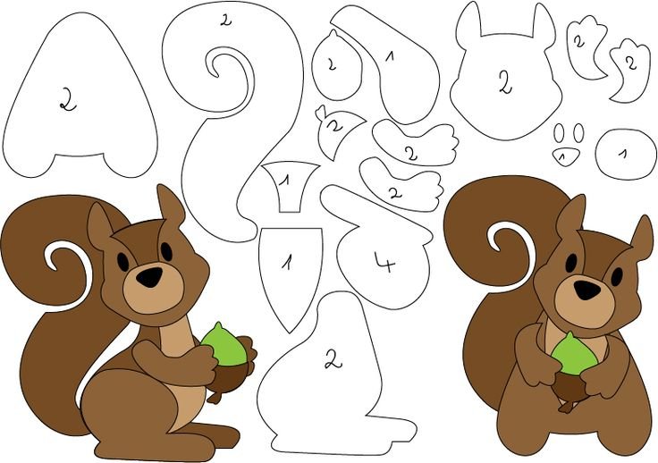 Аппликация из фетра шаблоны