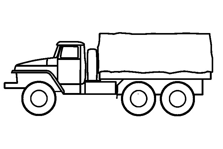 Урал 4320 раскраска