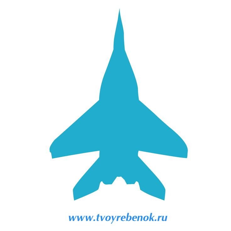 Самолет трафарет для 3d ручки