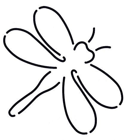 Трафареты насекомых для вырезания