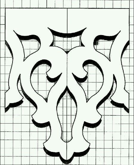 Орнаменты и узоры трафареты для прорезной резьбы