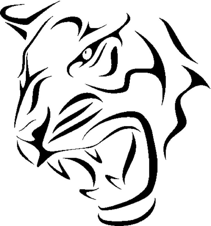 Тигр трайбл эскиз