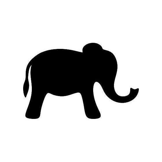 Силуэт слона