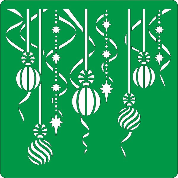 Самоклеющиеся трафареты для декора новогодние