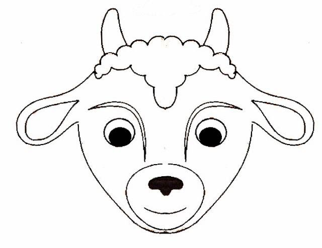 Маски для козлят для сказки волк и семеро козлят