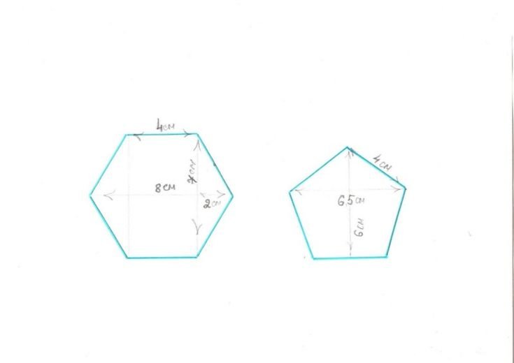 Выкройка футбольного мяча диаметром 10 см