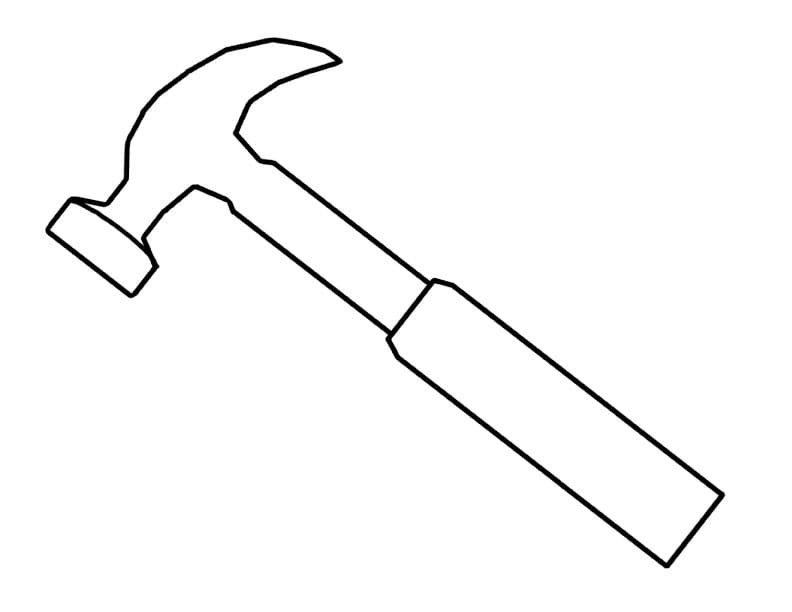 Трафарет молоток