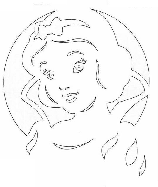 Трафарет девочки для вырезания