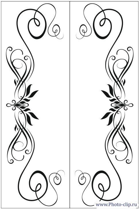 Красивый узор на дверь