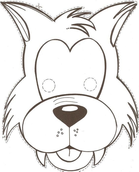 Маска раскраска для детей