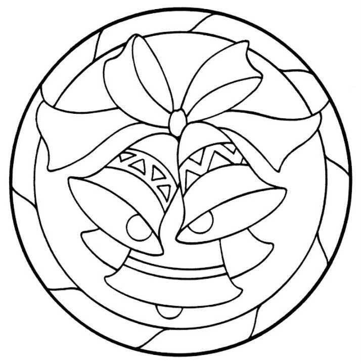 Контур рисунка для витража