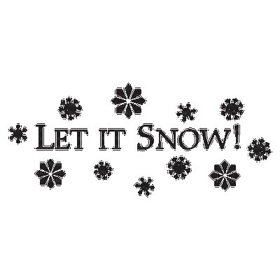 Let it Snow надпись