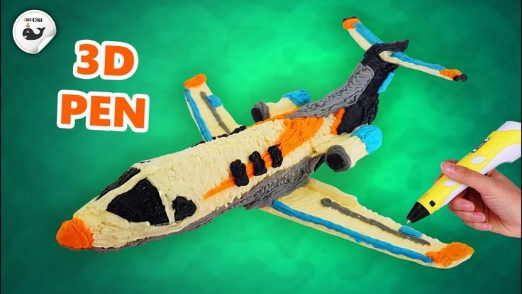 Самолет трафарет для 3d ручки