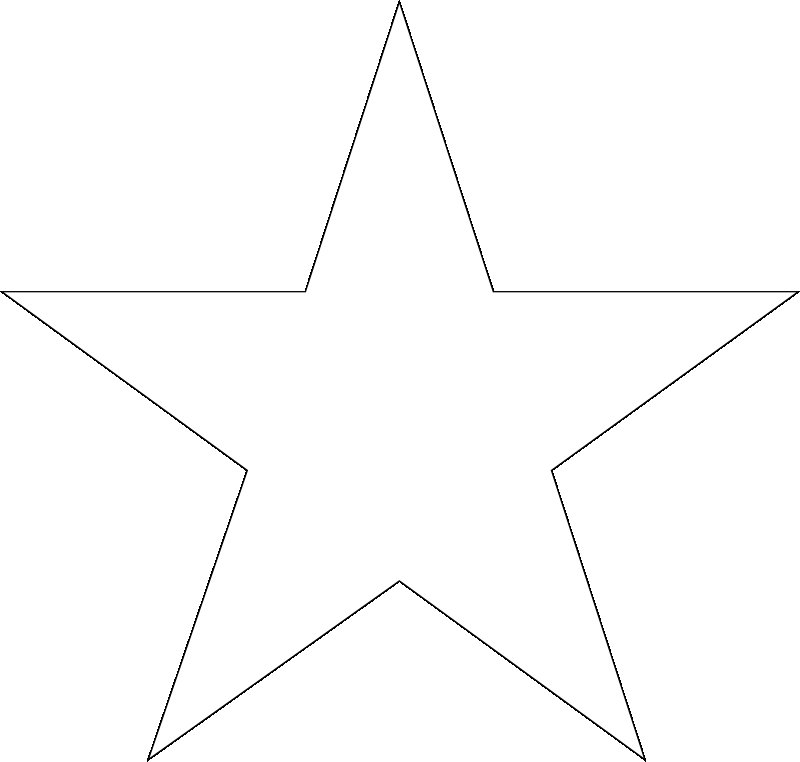 Звезда контур