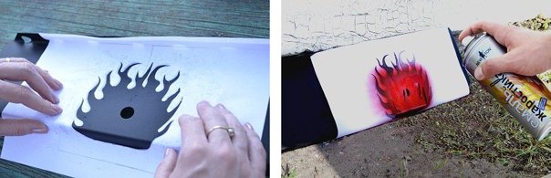 Трафареты для рисования баллончиком