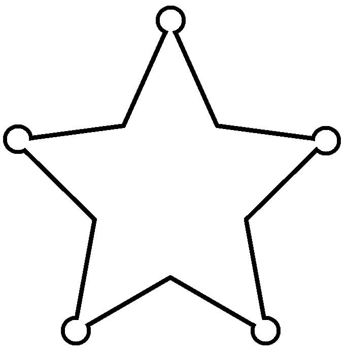 Трафарет звезды