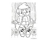 Раскраска к сказке Оле Лукойе Андерсена