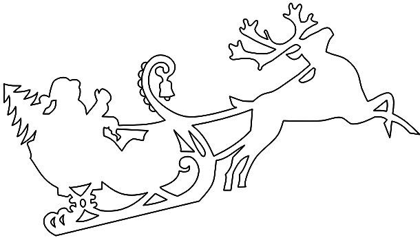 Новогодние трафаретымна окна