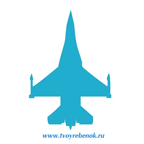 Самолет трафарет для 3d ручки