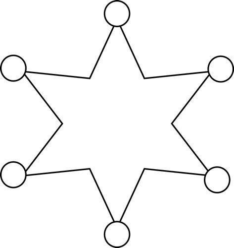 Звезда раскраска