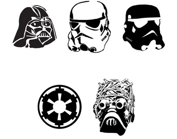 Трафарет Звездные войны