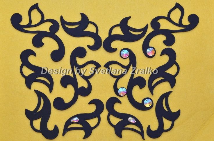 Трафареты узоров для купальников для художественной