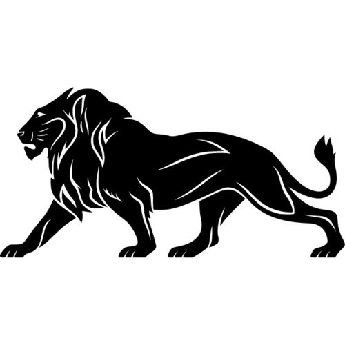 Лев силуэт