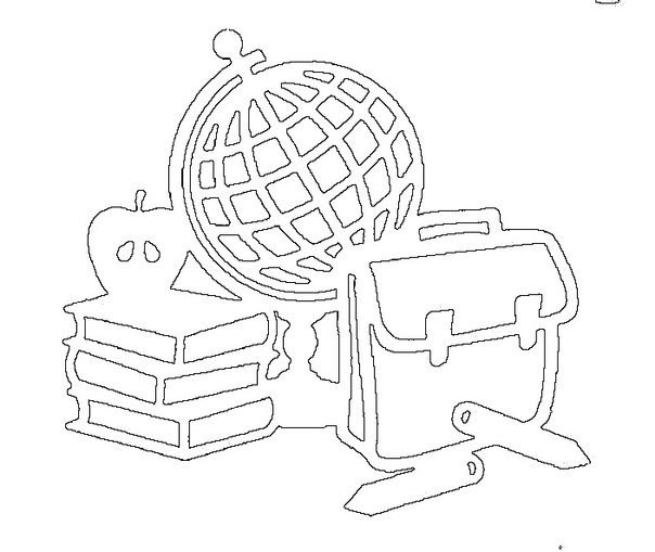 Вытынанки школьные принадлежности